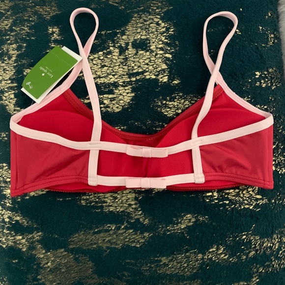 Kate Spade Red and Pink Bralette Swim Bikini Top - Picture 4 of 4